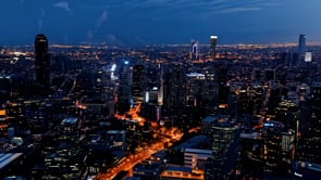 A breathtaking display of fireworks over skyscrapers to celebrate New Year�s Eve and the arrival of 2025.