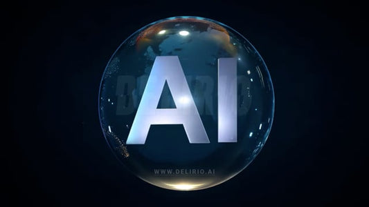 AI bubble bursting into flames of fire, emphasizing the sudden and intense volatility that can occur in the world of AI and its applications.