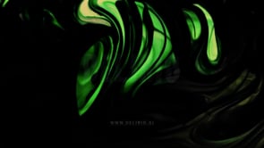 Dynamic black and green abstract background, featuring bold ink and color interactions.