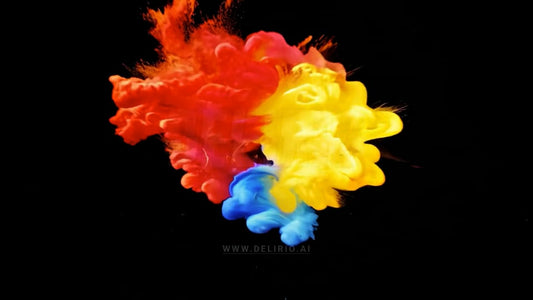 A dynamic and colorful inkburst background, radiating vibrant energy and creativity.