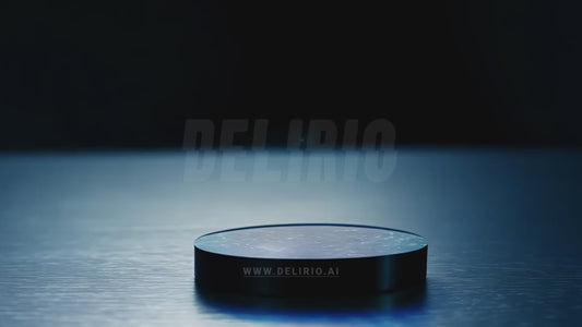 A smart wearable device, such as a black ring on a table, creating a heart hologram and representing AI health wearables.