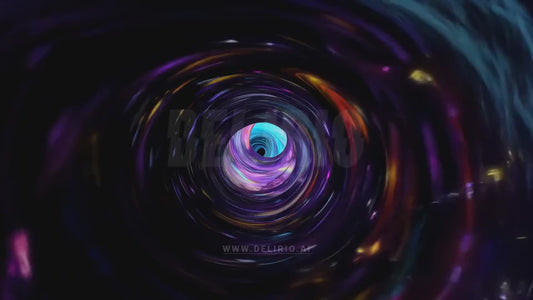 Wormhole representation with generative AI. Cgi cosmic journey through the space, the planets and the stars