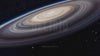 AI-generated footage showing realistic textures of a planet�s rings in outer space.